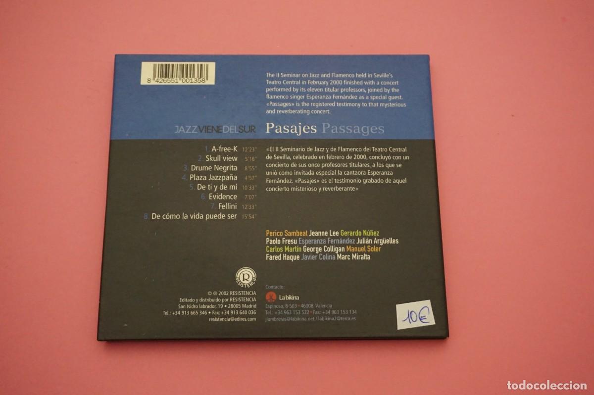 CDs de m&uacute;sica: CD - JAZZ VIENE DEL SUR - PASSAGES - PASAJES - Foto 4