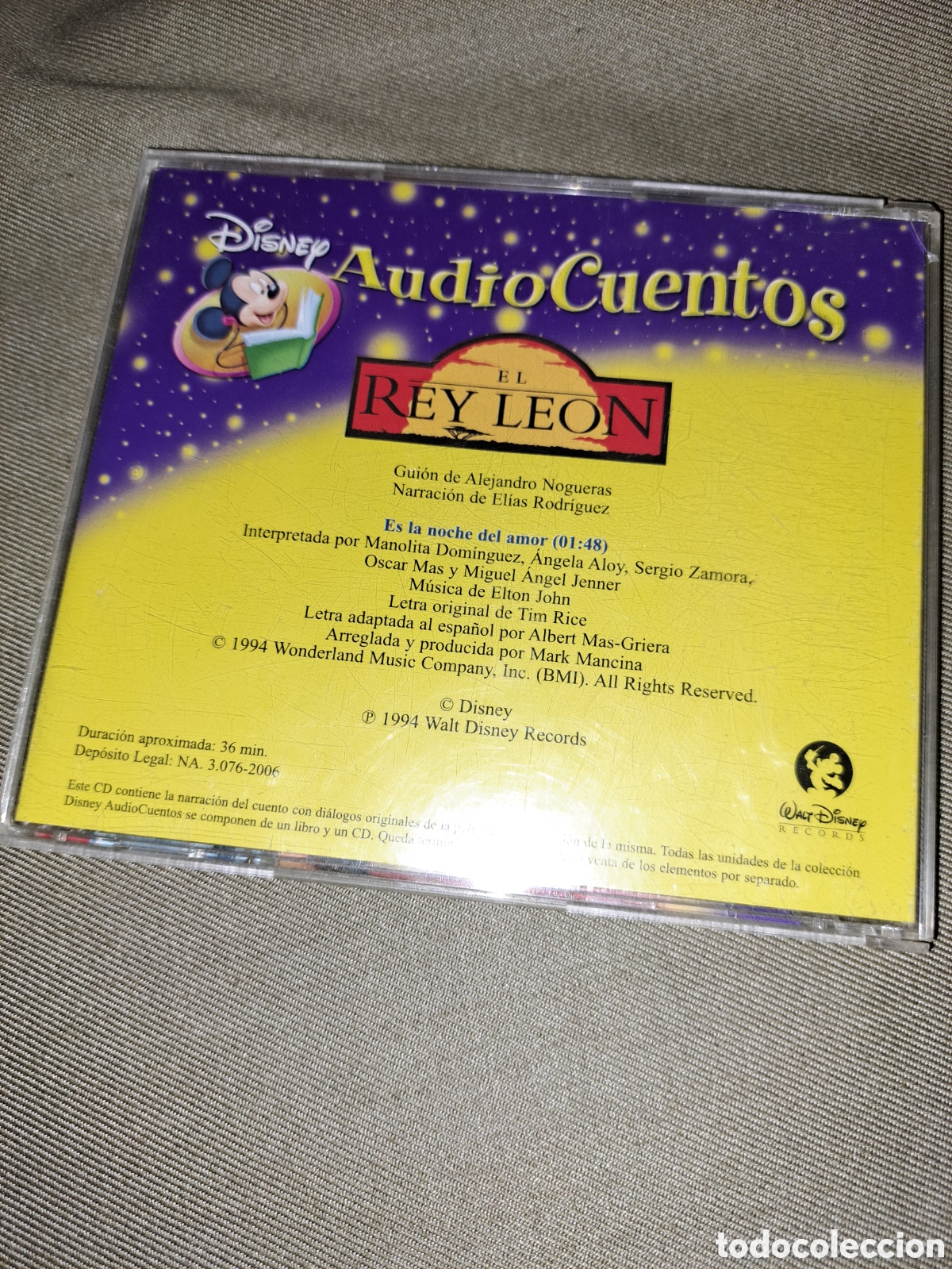 CDs de m&uacute;sica: CD AUDIO CUENTO REY LEON , DISNEY - Foto 3