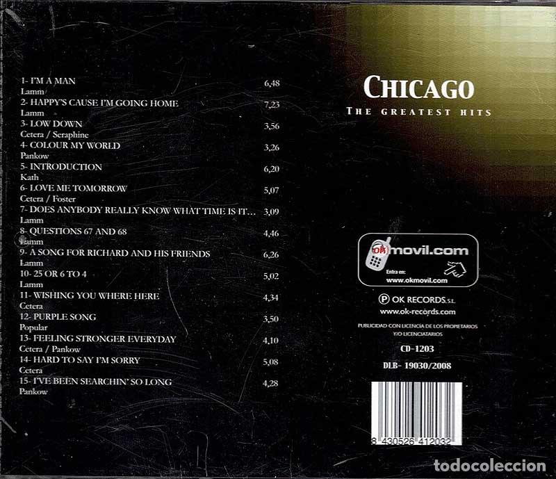 CDs de m&uacute;sica: Chicago - The Greatest Hits. CD - Foto 2