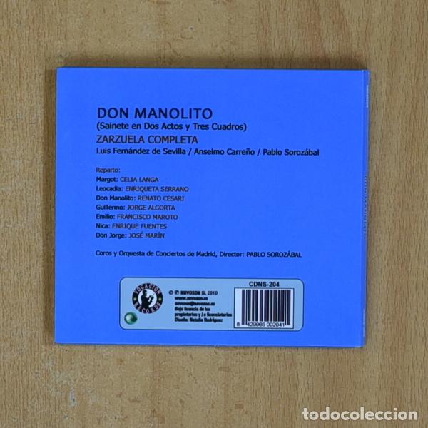 CDs de m&uacute;sica: VARIOS - DON MANOLITO - CD - Foto 2