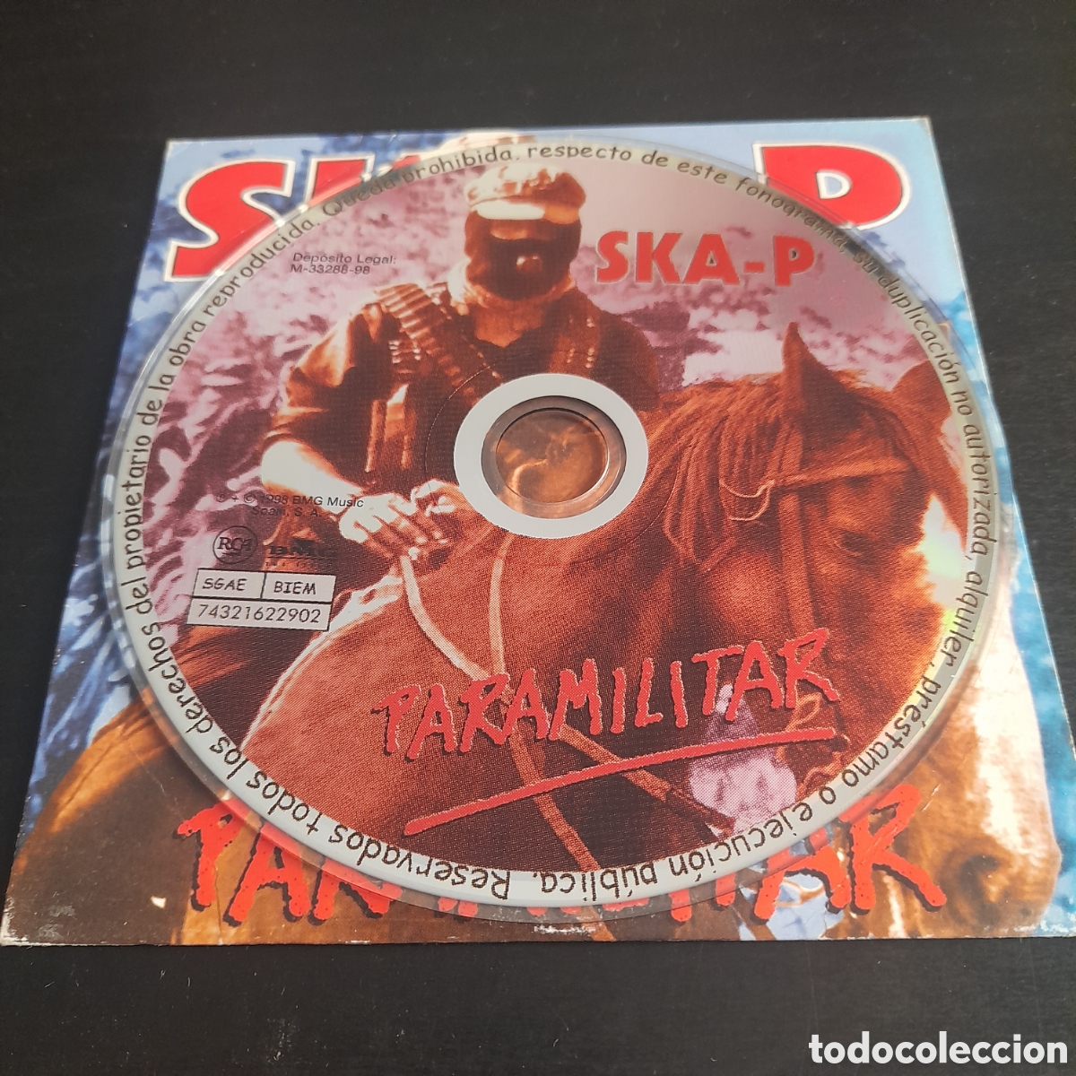 CDs de m&uacute;sica: Ska-P &ndash; Paramilitar. CD, Single 1998 - Foto 3