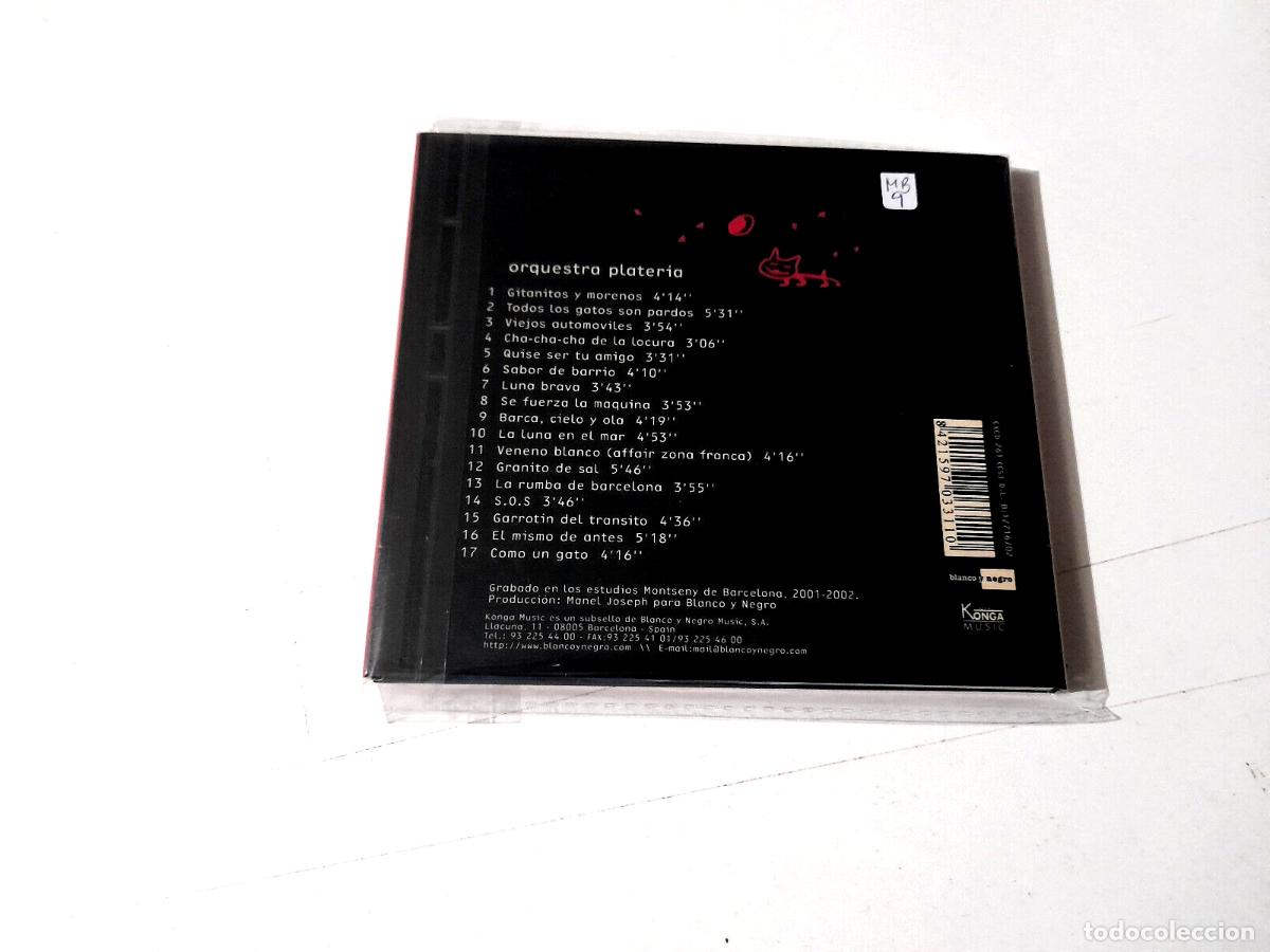 CDs de m&uacute;sica: ORQUESTRA PLATERIA &rdquo;GATISIMO&rdquo; CD 17 TRACKS DIGIPACK - Foto 2
