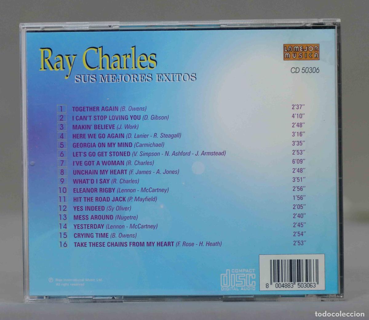 CDs de m&uacute;sica: CD. Ray Charles &ndash; Sus Mejores Exitos - Foto 2