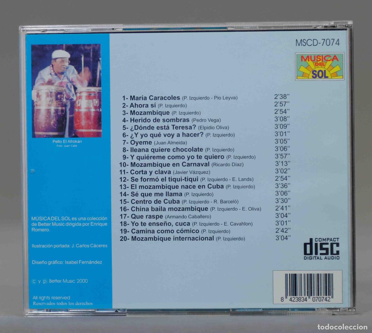 CDs de m&uacute;sica: CD. PPELLO EL AFROKAN. RITMO MZOAMBIQUE - Foto 2