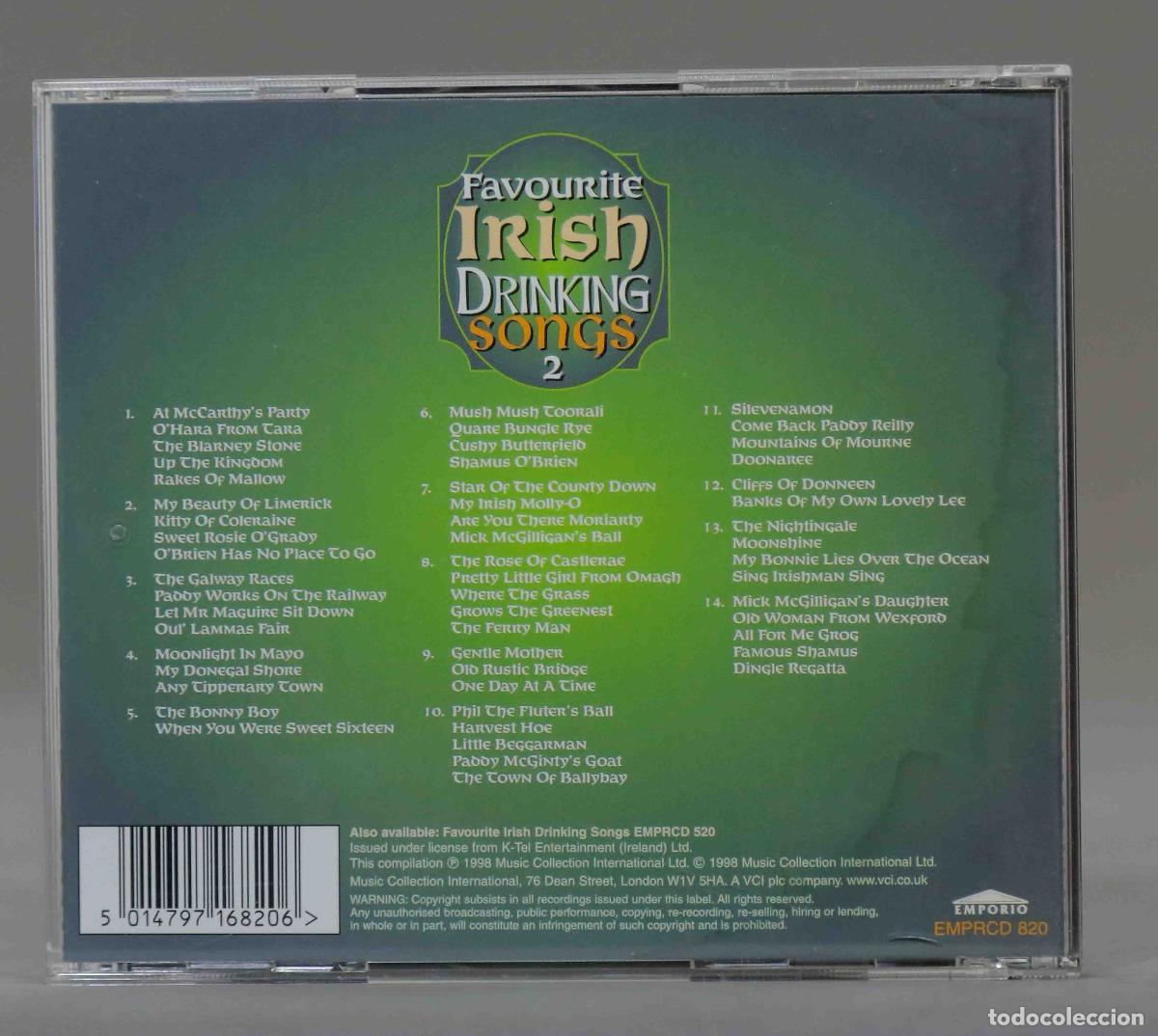 CDs de m&uacute;sica: CD. FAVOURITE IRISH DRINKING SONGS 2 - Foto 2