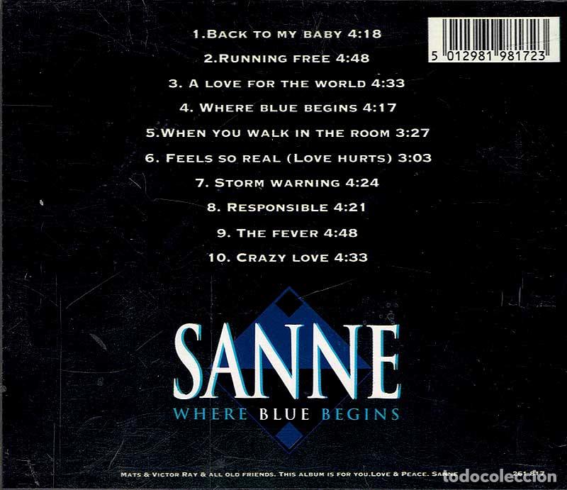 CDs de m&uacute;sica: Sanne - Where Blue Begins. CD - Foto 2