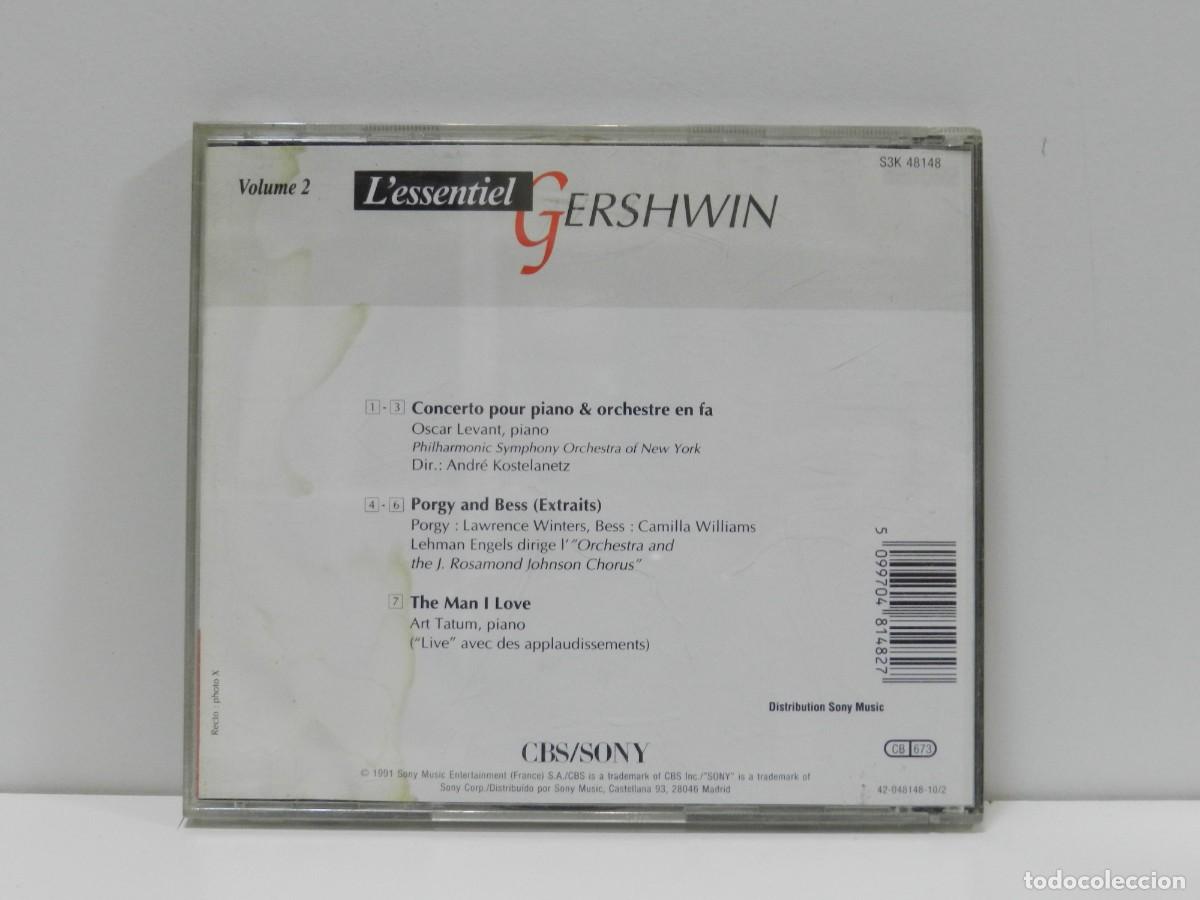 CDs de m&uacute;sica: DISCO CD. LEssentiel Gershwin - Volume 2. COMPACT DISC. - Foto 2