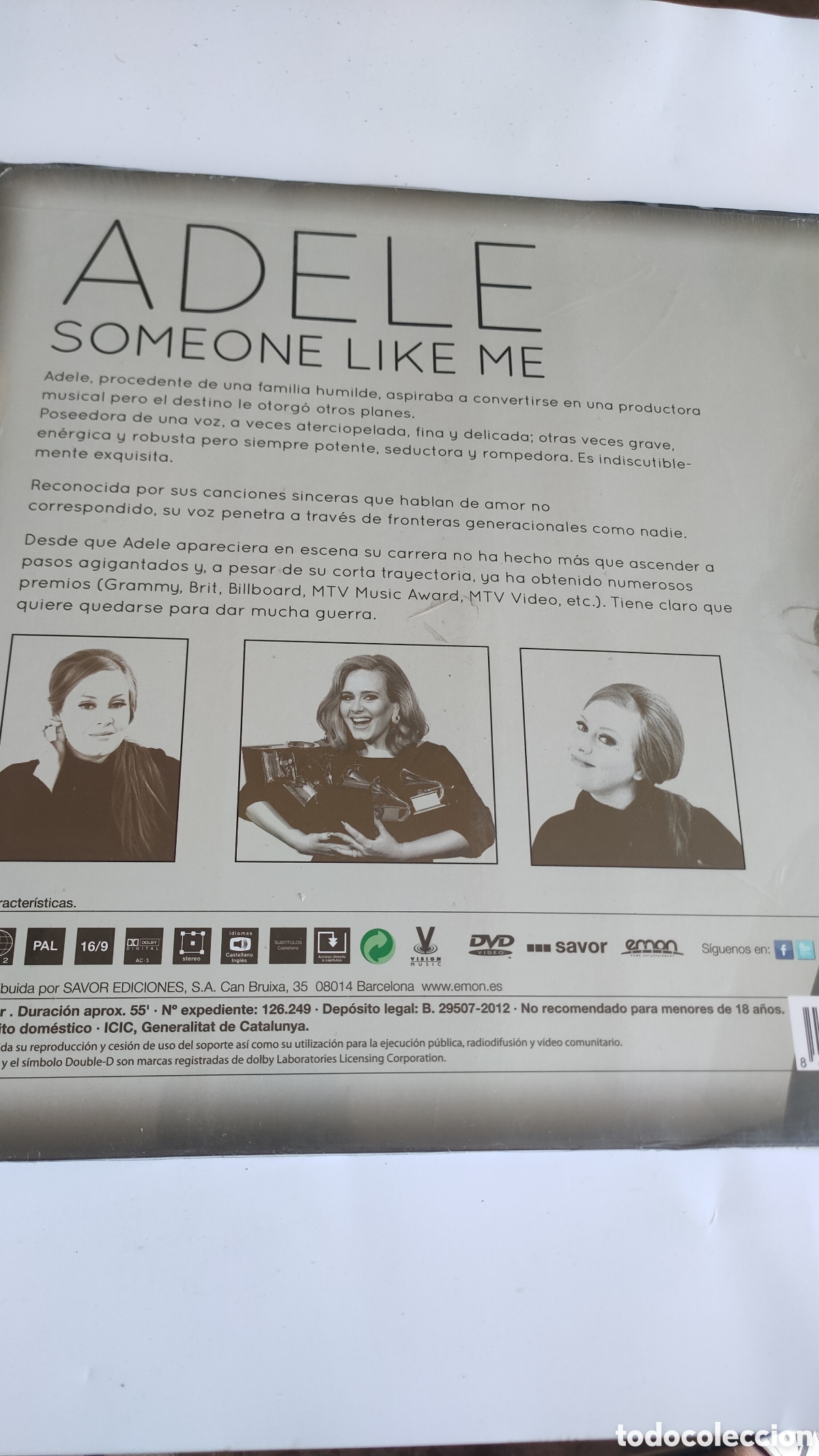 CDs de m&uacute;sica: DISCO DVD Adele someone like me NUEVO - Foto 2
