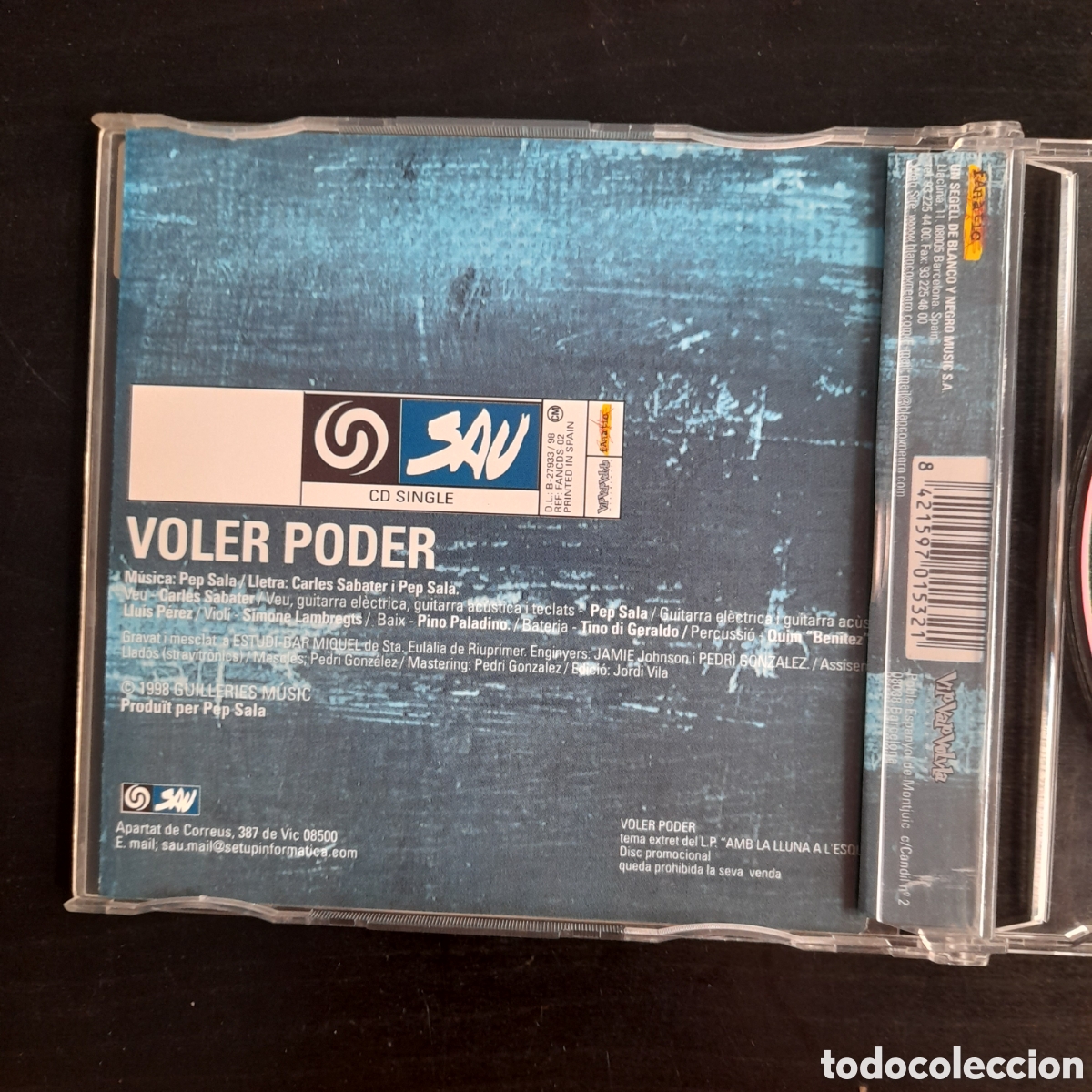 CDs de m&uacute;sica: Sau - Voler poder. CD, Single, Promo 1998 - Foto 3