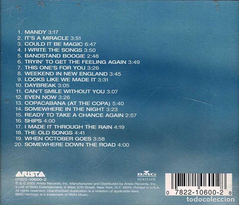 CDs de m&uacute;sica: Barry Manilow - Ultimate Manilow. CD - Foto 2