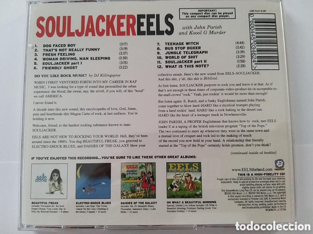 CDs de m&uacute;sica: EELS - SOULJACKER - 2 CD SPECIAL EDITION - Foto 4