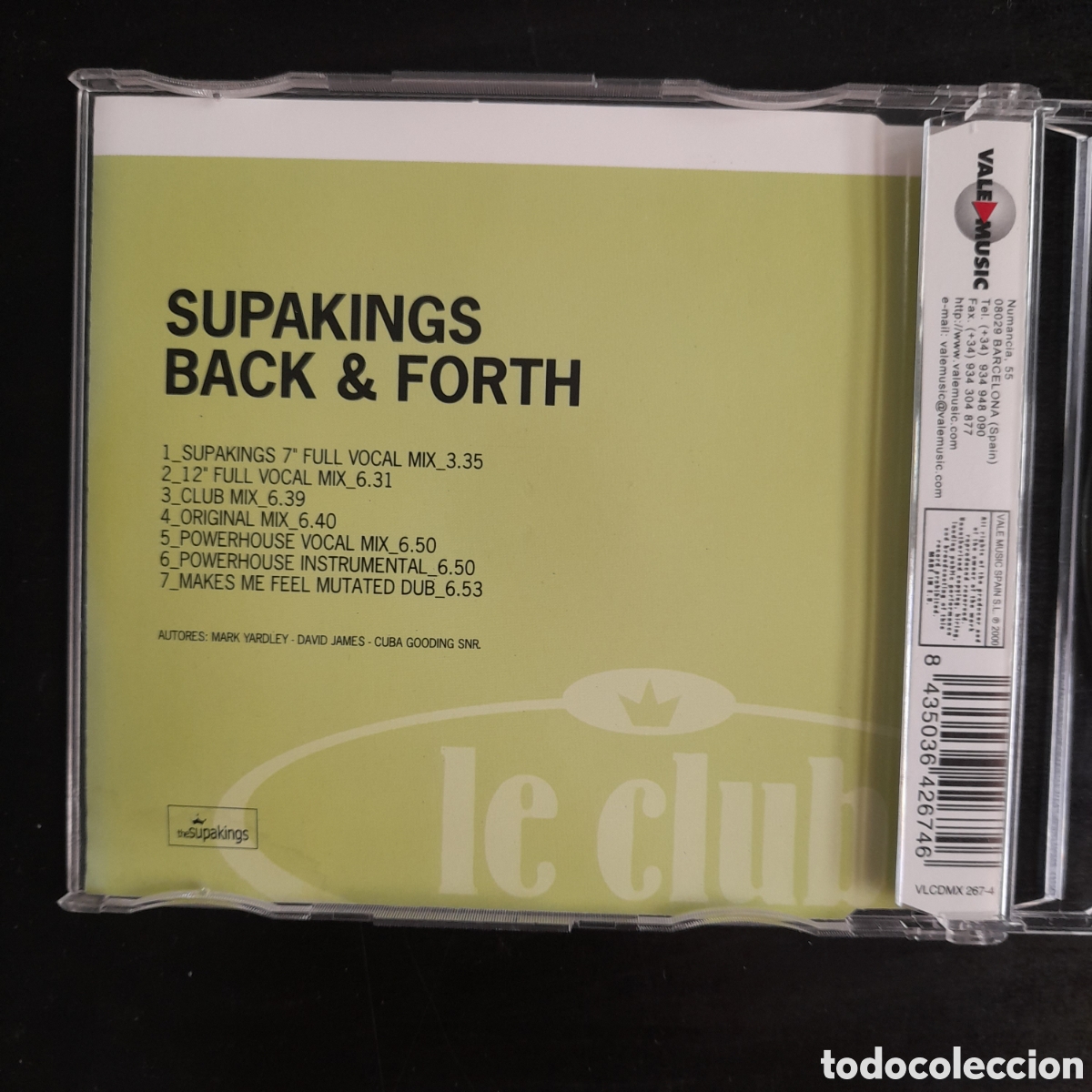 CDs de m&uacute;sica: The Supakings &ndash; Back And Forth. CD, Maxi-Single 2000 Espa&ntilde;a - Foto 3