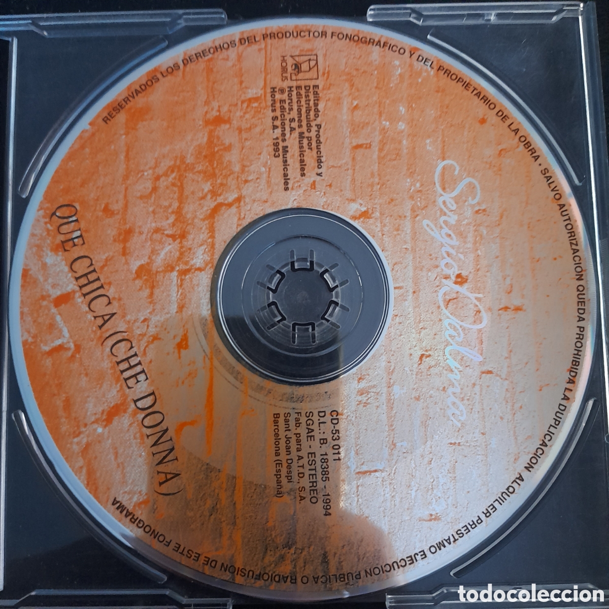 CDs de m&uacute;sica: Sergio Dalma &ndash; Qu&eacute; Chica (Che Donna). CD, Single, Promo - Foto 3