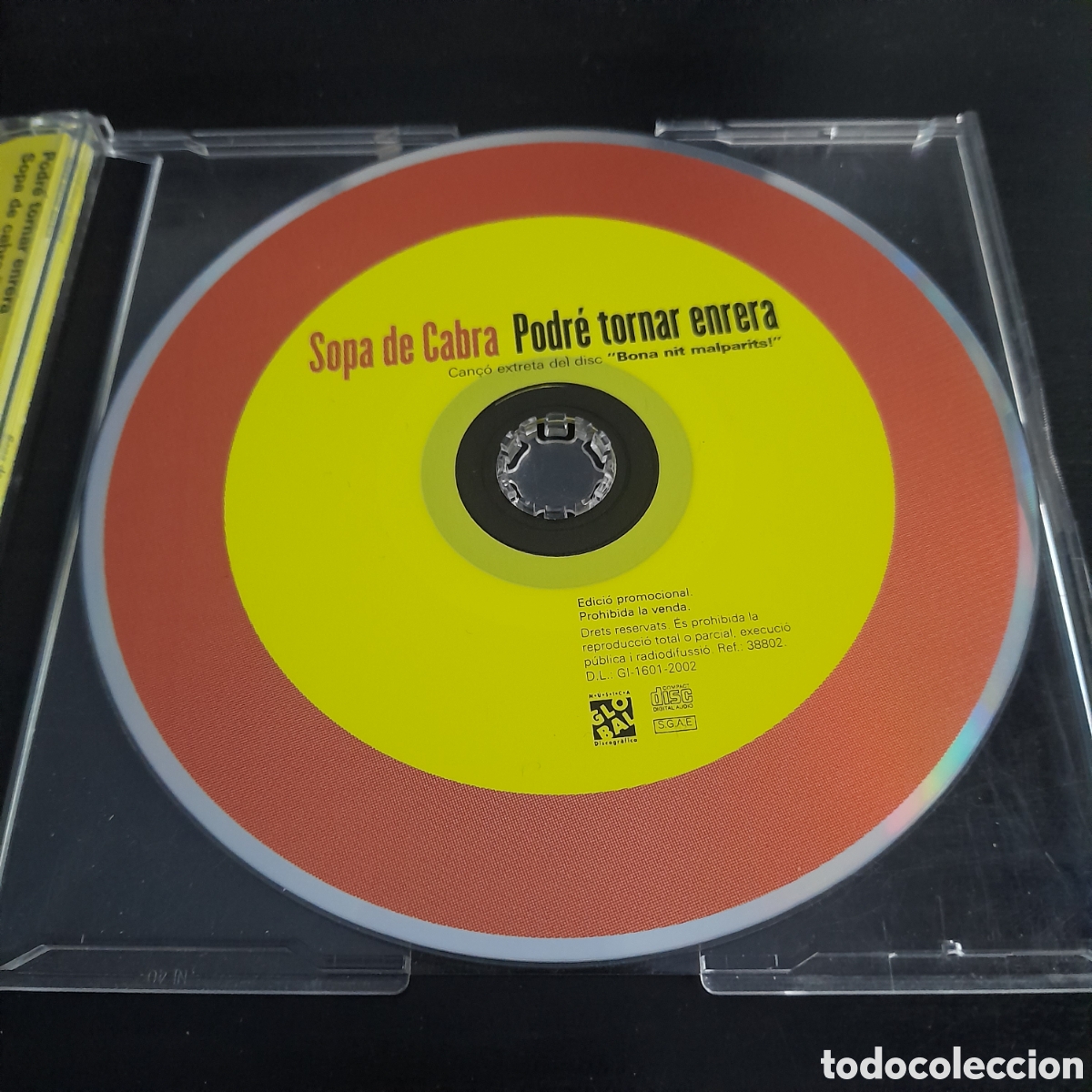 CDs de m&uacute;sica: Sopa De Cabra &ndash; Podr&eacute; Tornar Enrera. CD, Single, Promo 2002 - Foto 2