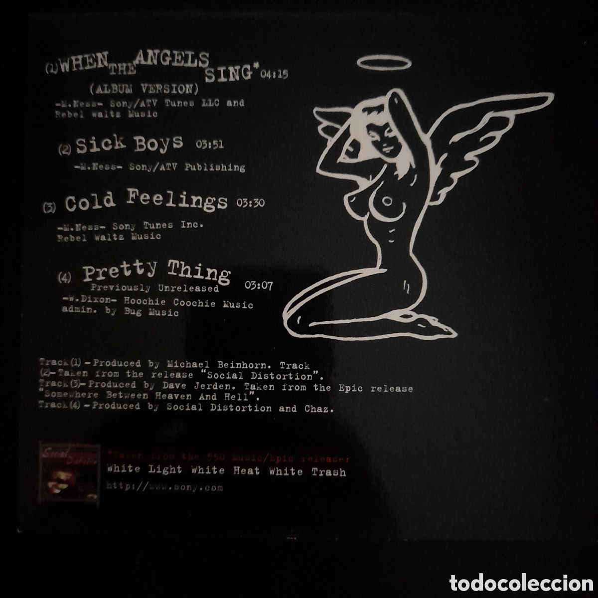 CDs de m&uacute;sica: Social Distortion &ndash; When The Angels Sing. 1997, Eueopa. CD, Maxi-Single, CD1 - Foto 2