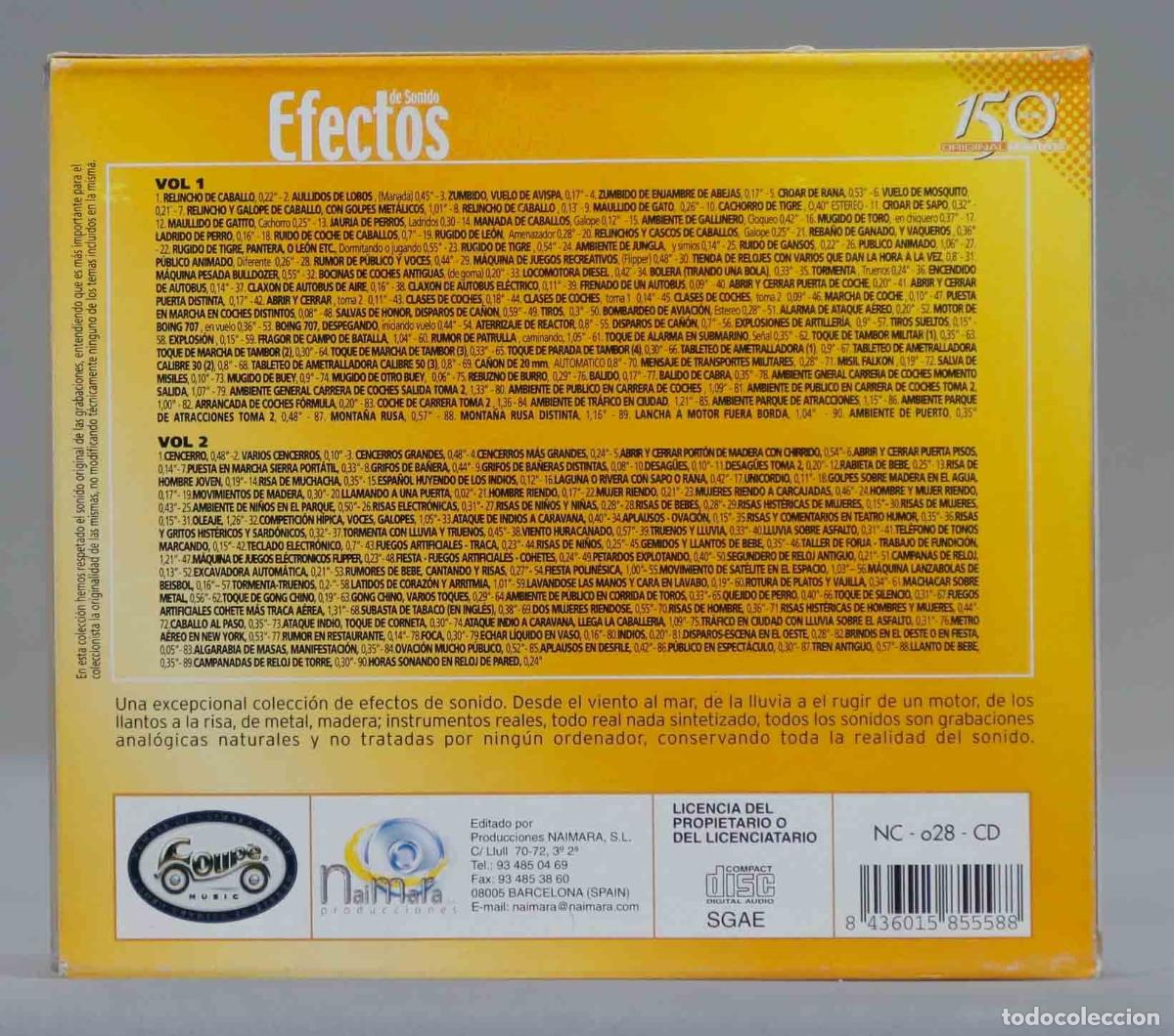 CDs de m&uacute;sica: 2 CD. EFECTOS DE SONIDO - Foto 2