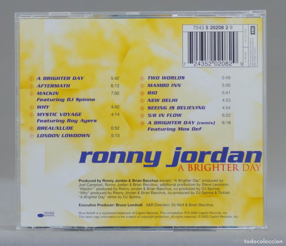 CDs de m&uacute;sica: CD. Ronny Jordan &ndash; A Brighter Day - Foto 2