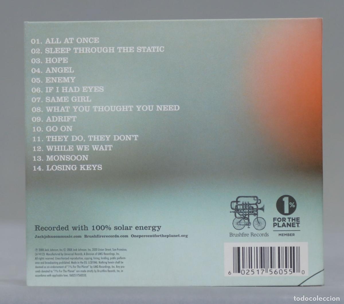 CDs de m&uacute;sica: CD. Jack Johnson &ndash; Sleep Through The Static - Foto 2