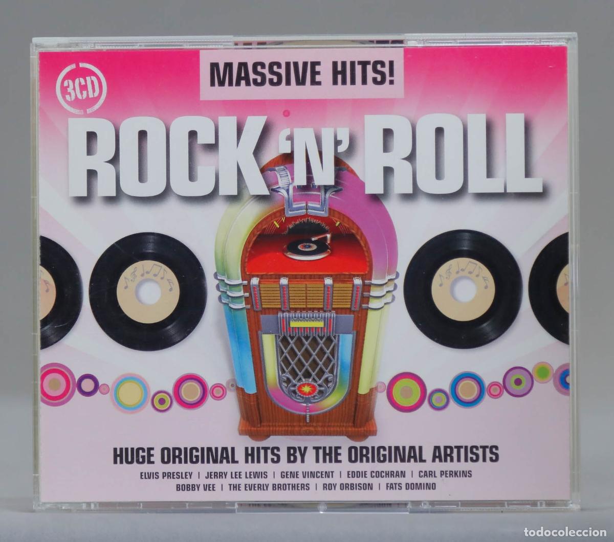 CDs de m&uacute;sica: 3 CD. Massive Hits! Rock &acute;N&acute; Roll - Foto 1