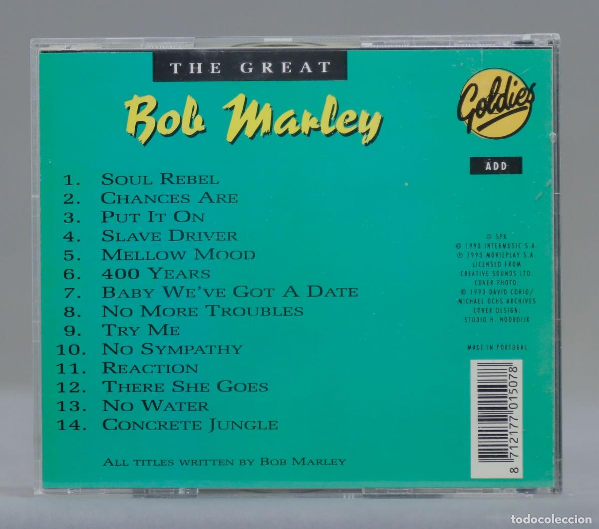 CDs de m&uacute;sica: CD. Bob Marley &ndash; The Great Bob Marley - Foto 2