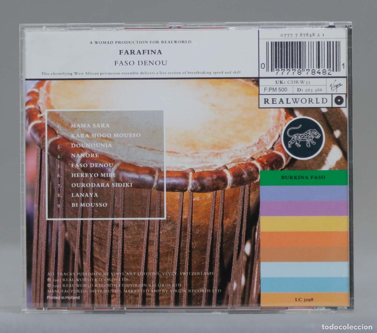 CDs de m&uacute;sica: CD. Farafina &ndash; Faso Denou - Foto 2