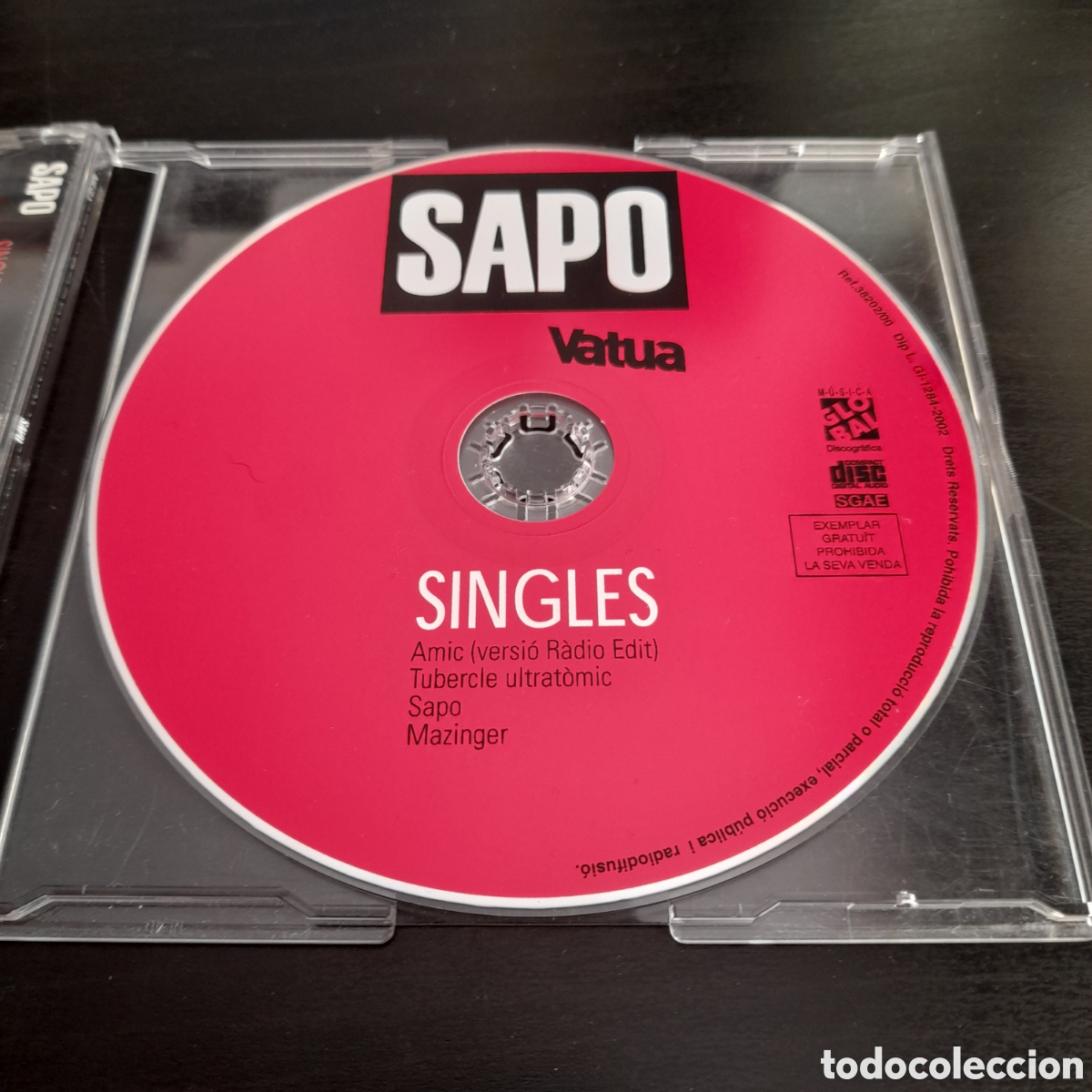 CDs de m&uacute;sica: Sapo &ndash; Singles. CD, Single, Promo, Slim Case 2002 - Foto 2