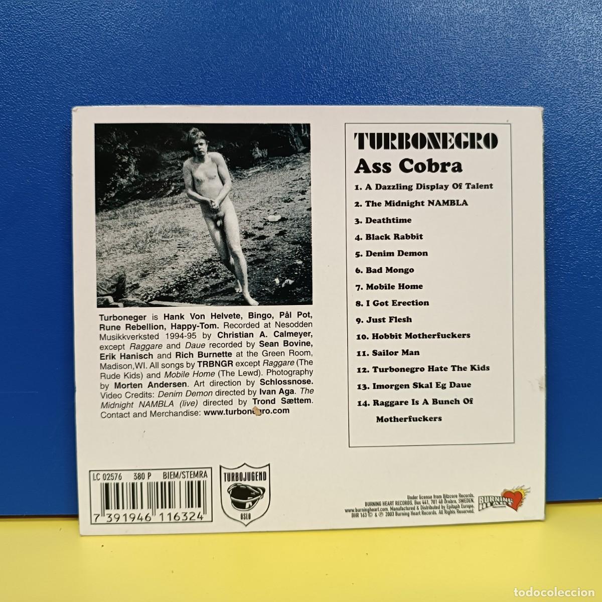 CDs de m&uacute;sica: TURBONEGRO - ASS COBRA - CD - Foto 2