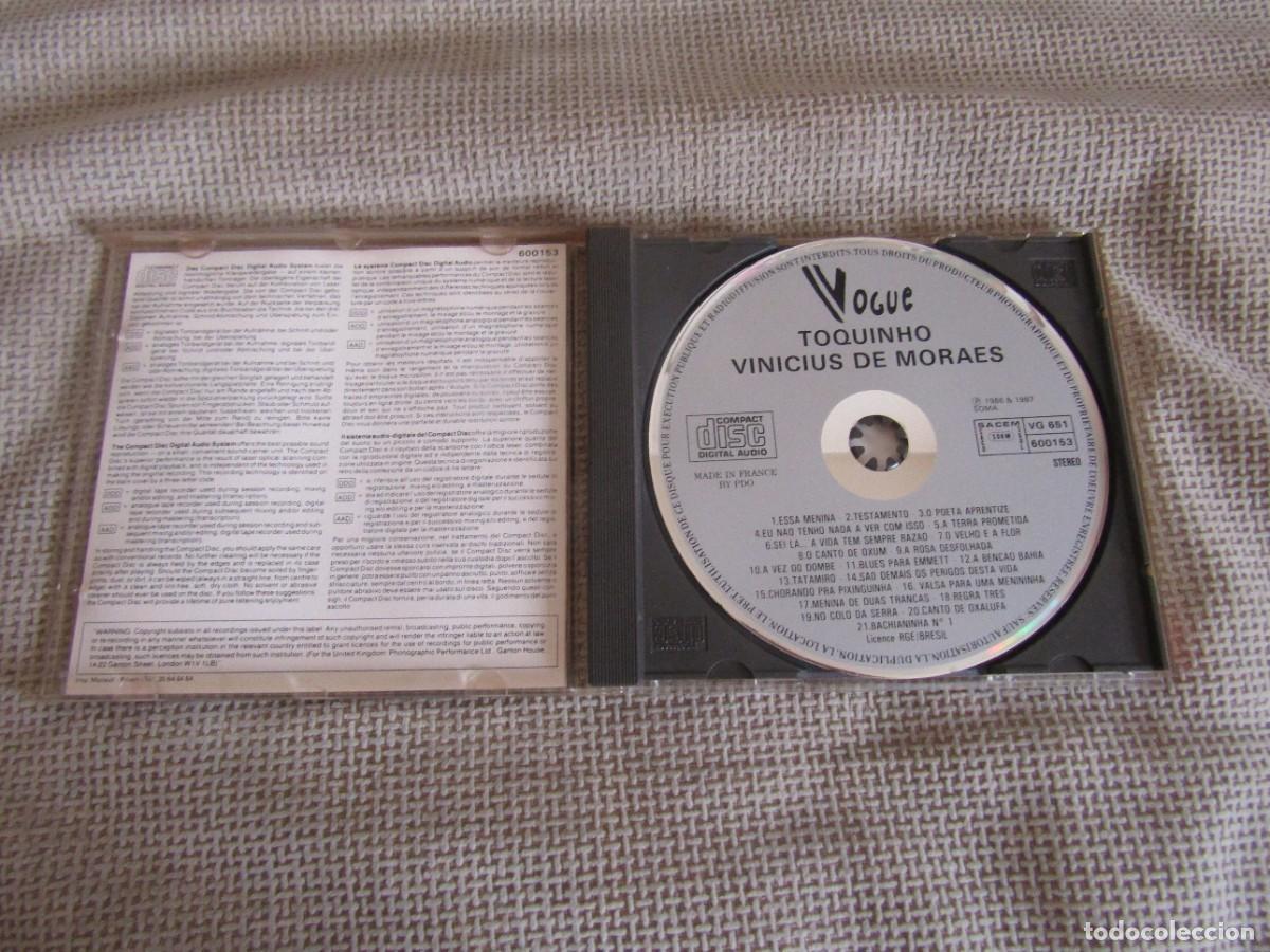 CDs de m&uacute;sica: Toquinho & Vinicius de Moraes CD 1987 - Foto 3
