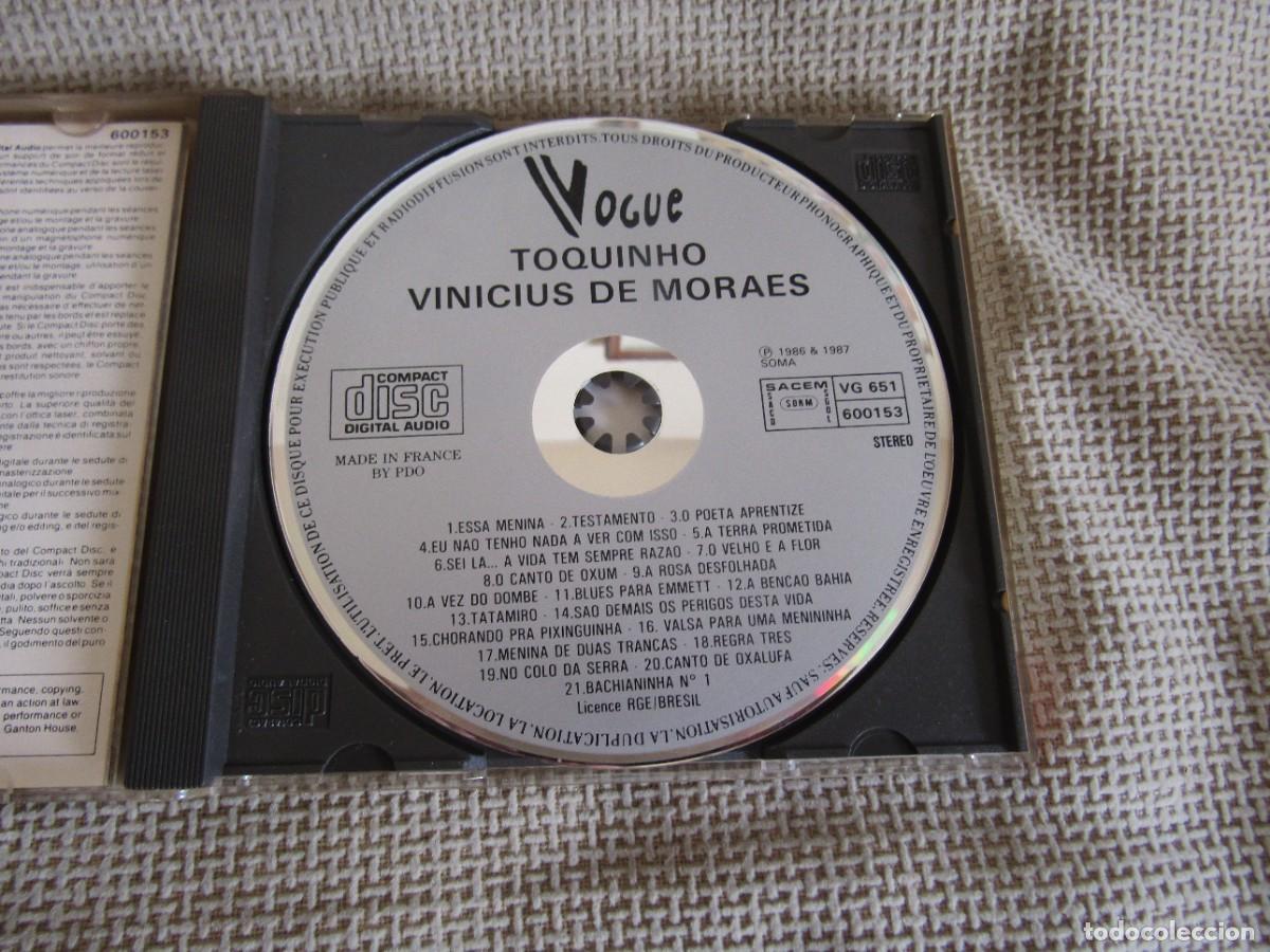 CDs de m&uacute;sica: Toquinho & Vinicius de Moraes CD 1987 - Foto 4