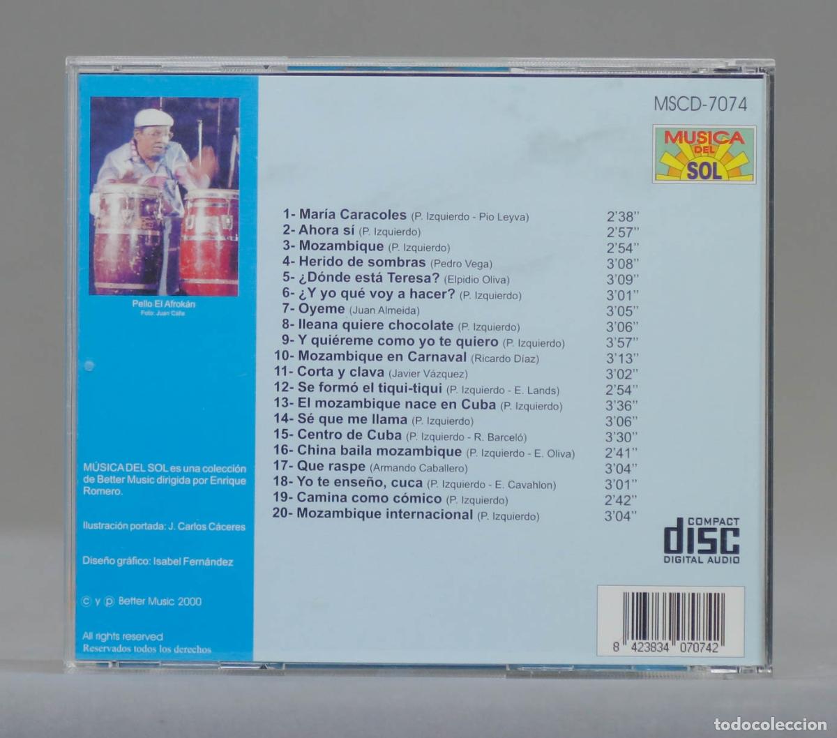 CDs de m&uacute;sica: CD. PELLO EL AFROKAN. RITMO MOZAMBIQUE - Foto 2