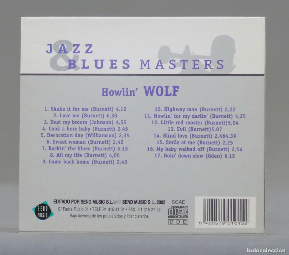 CDs de m&uacute;sica: CD. JAZZ BLUES MASTERS. HOWLIN&acute; WOLF - Foto 2