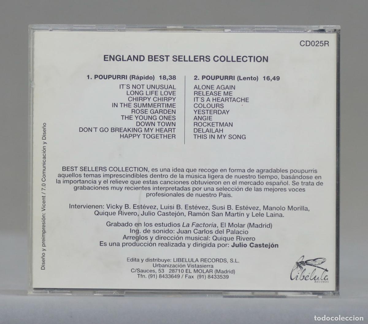 CDs de m&uacute;sica: CD. Various &ndash; England Best Sellers Collection - Foto 2