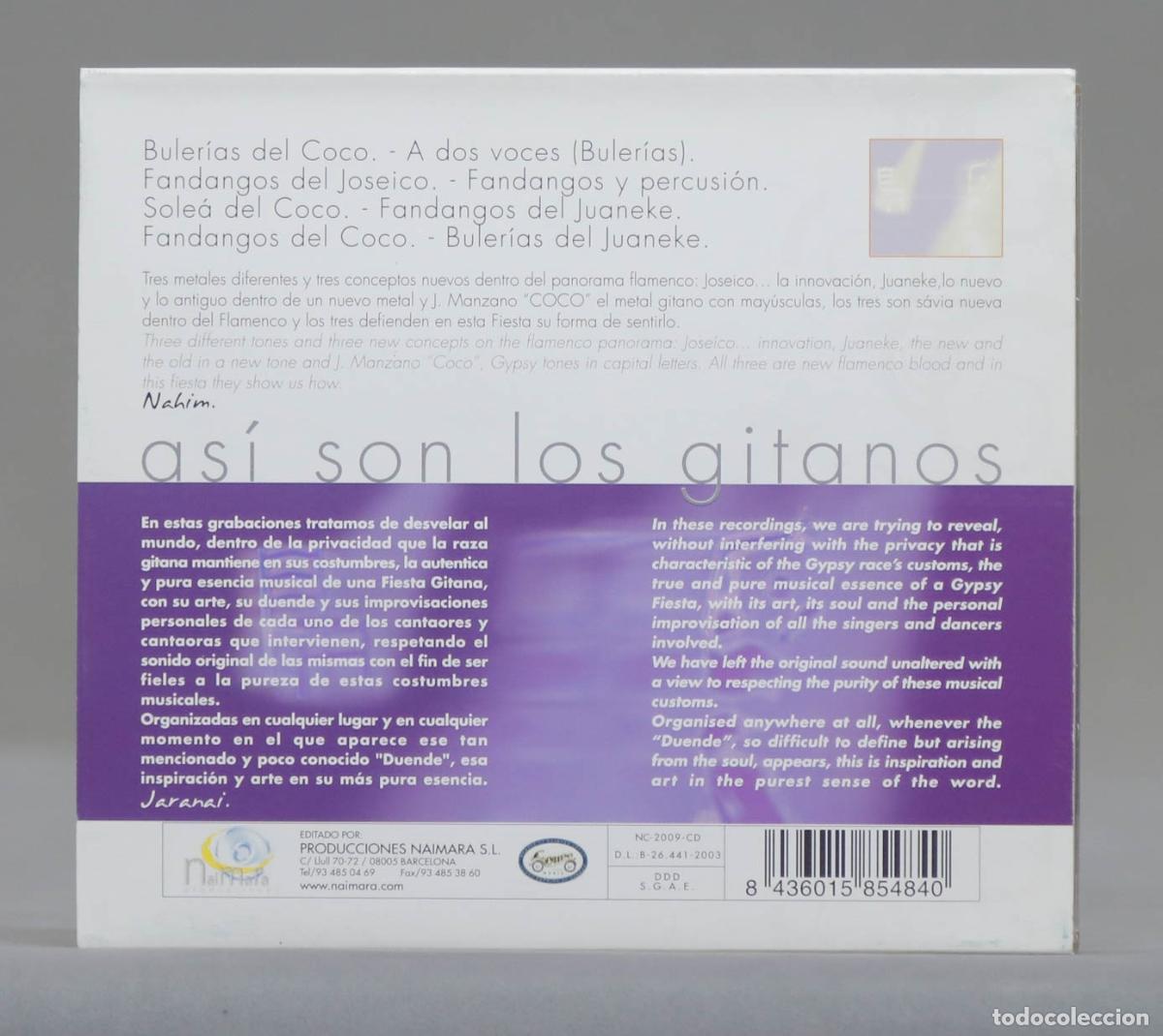 CDs de m&uacute;sica: CD. ASI SON LOS GITANOS - Foto 2