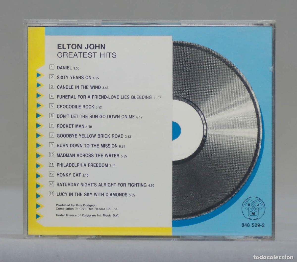 CDs de m&uacute;sica: CD. ELTON JOHN. GREATEST HITS - Foto 2
