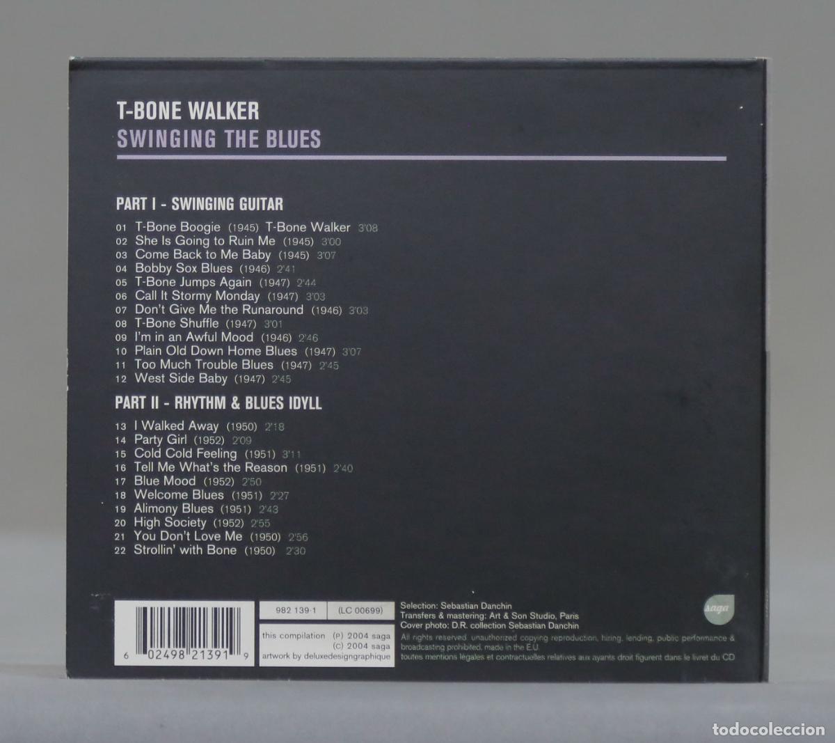 CDs de m&uacute;sica: CD. T-Bone Walker &ndash; Swinging The Blues - Foto 2
