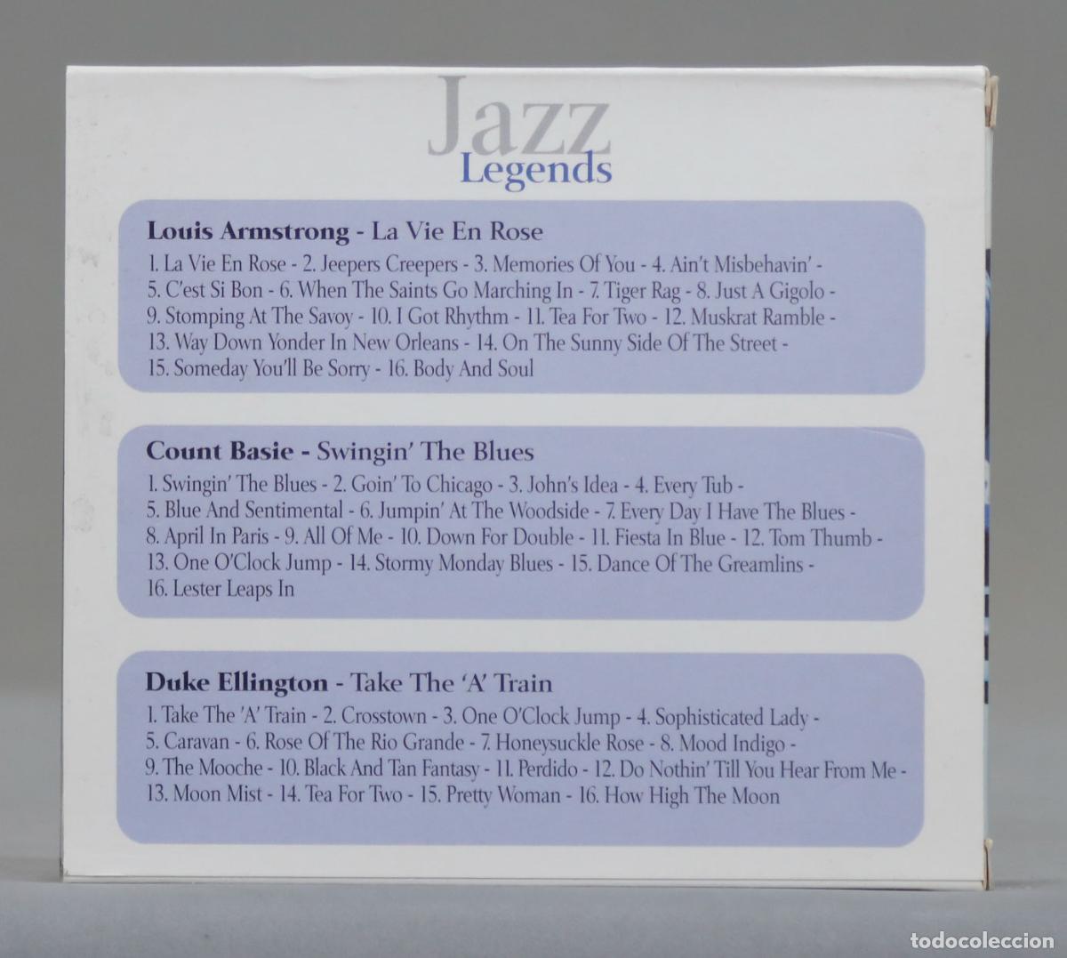 CDs de m&uacute;sica: 3 CD. JAZZ LEGENDS - Foto 2