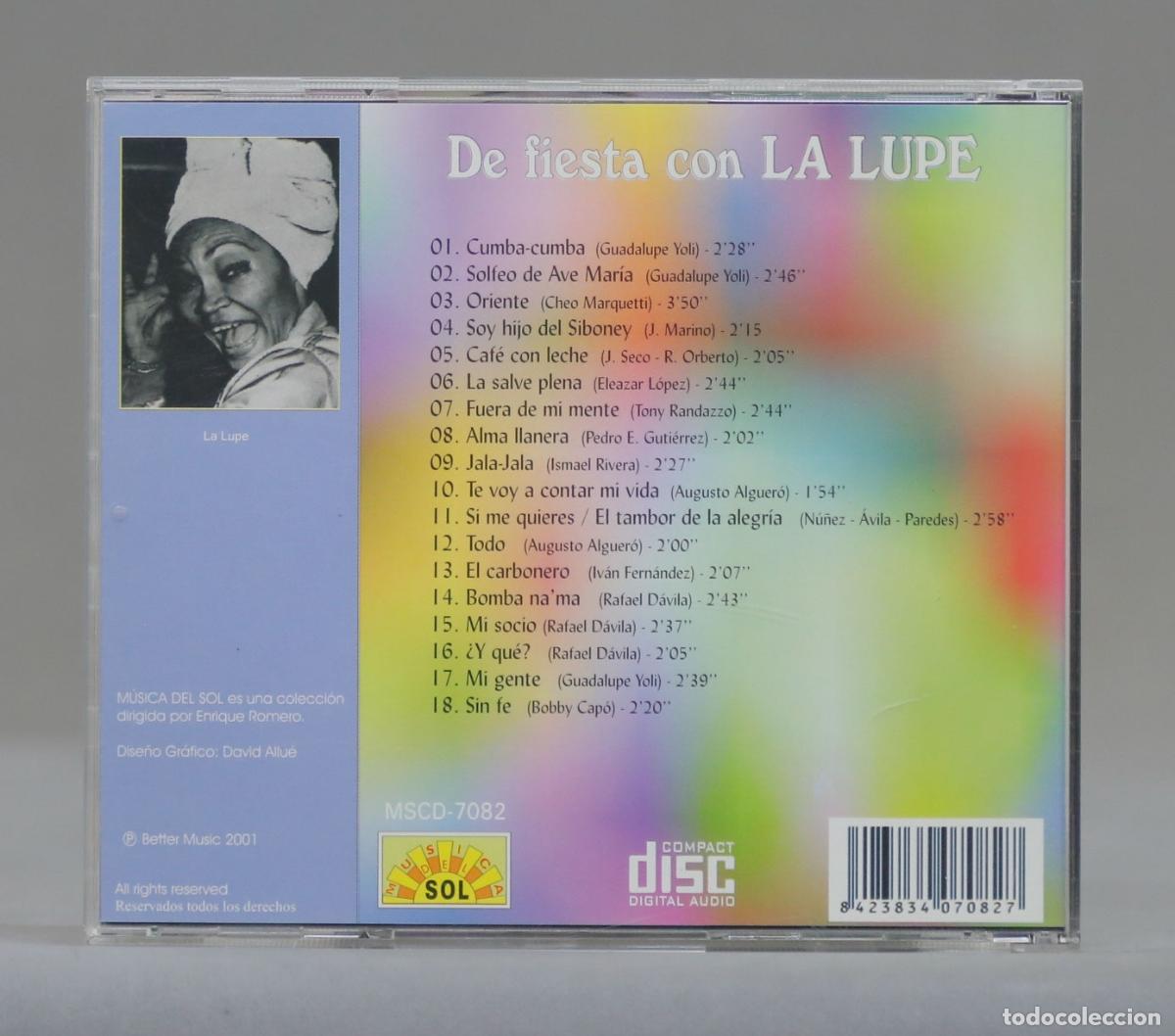CDs de m&uacute;sica: CD. De Fiesta Con La Lupe - Foto 2