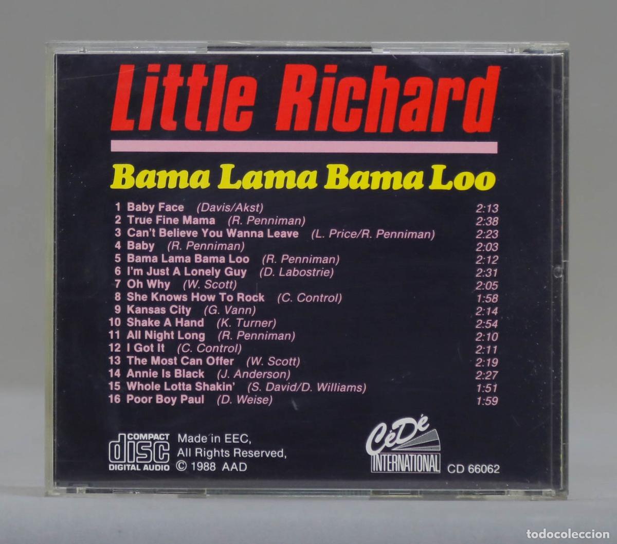 CDs de m&uacute;sica: PENDIENTE DE CD. Little Richard &ndash; Bama Lama Bama Loo - Foto 2