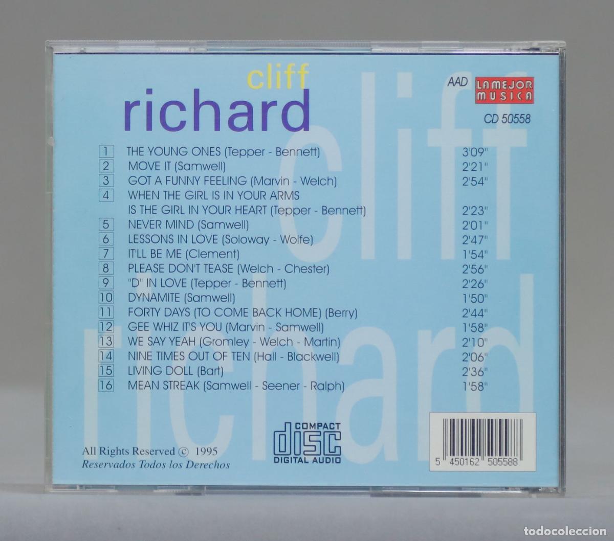 CDs de m&uacute;sica: CD. Cliff Richard &ndash; Cliff Richard - Foto 2