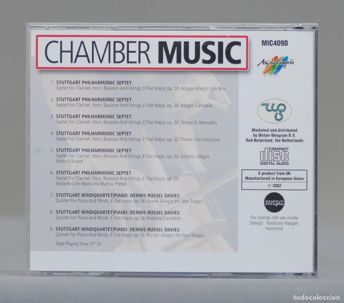 CDs de m&uacute;sica: CD. CHAMBER MUSIC, BEETHOVEN - Foto 2