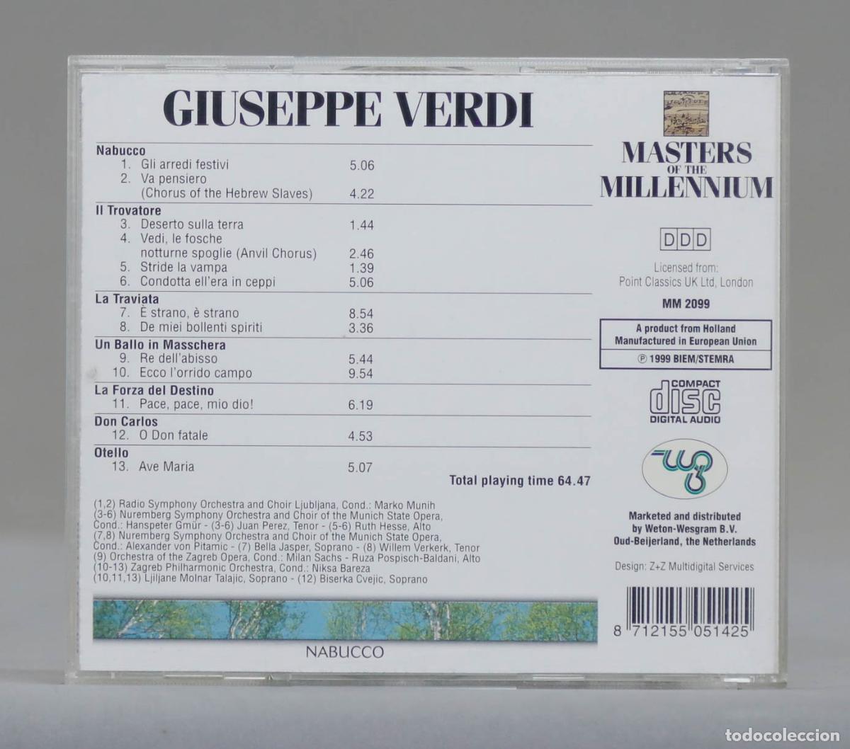 CDs de m&uacute;sica: CD. Giuseppe Verdi &ndash; Nabucco - Foto 2