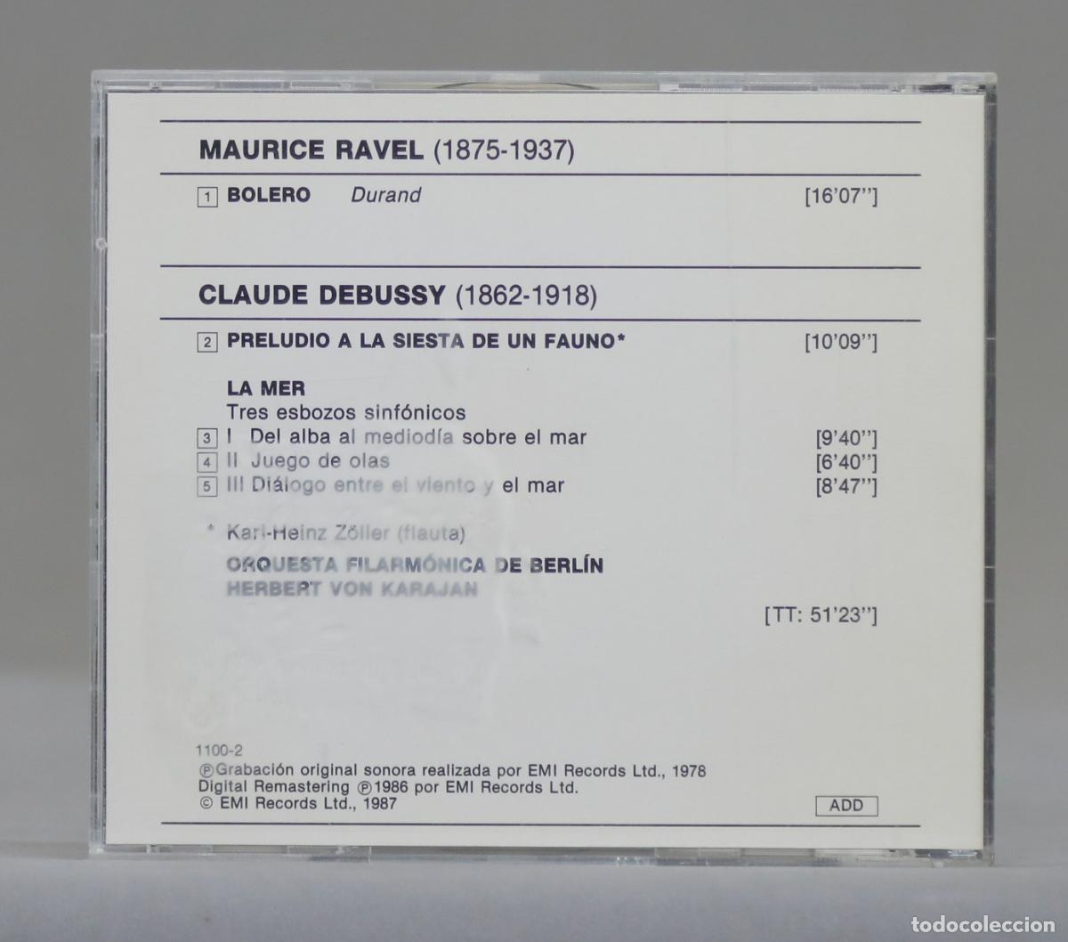 CDs de m&uacute;sica: CD.R AVEL. DEBUSSY. KARAJAN - Foto 2