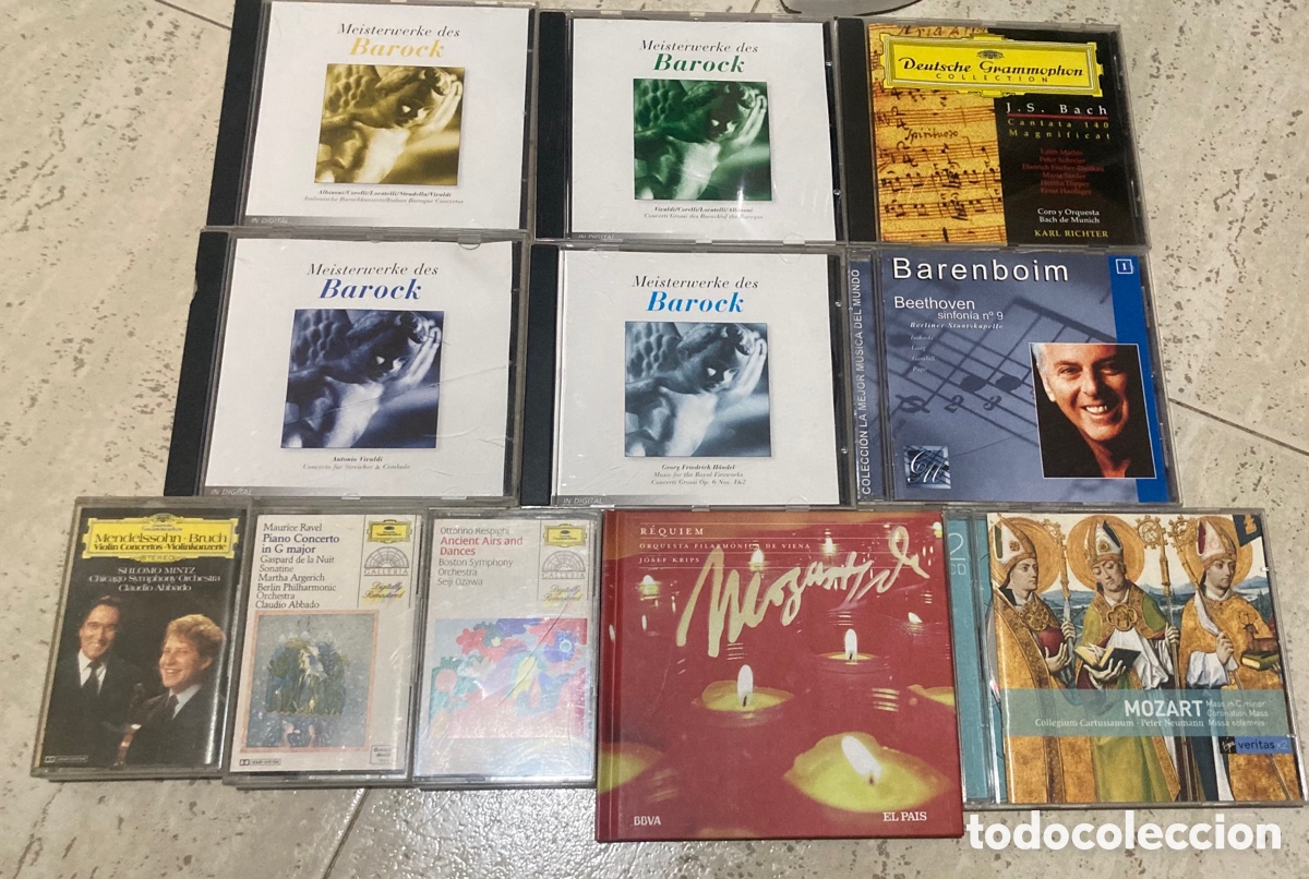 CDs de m&uacute;sica: 8 cd y 3 casete m&uacute;sica cl&aacute;sica