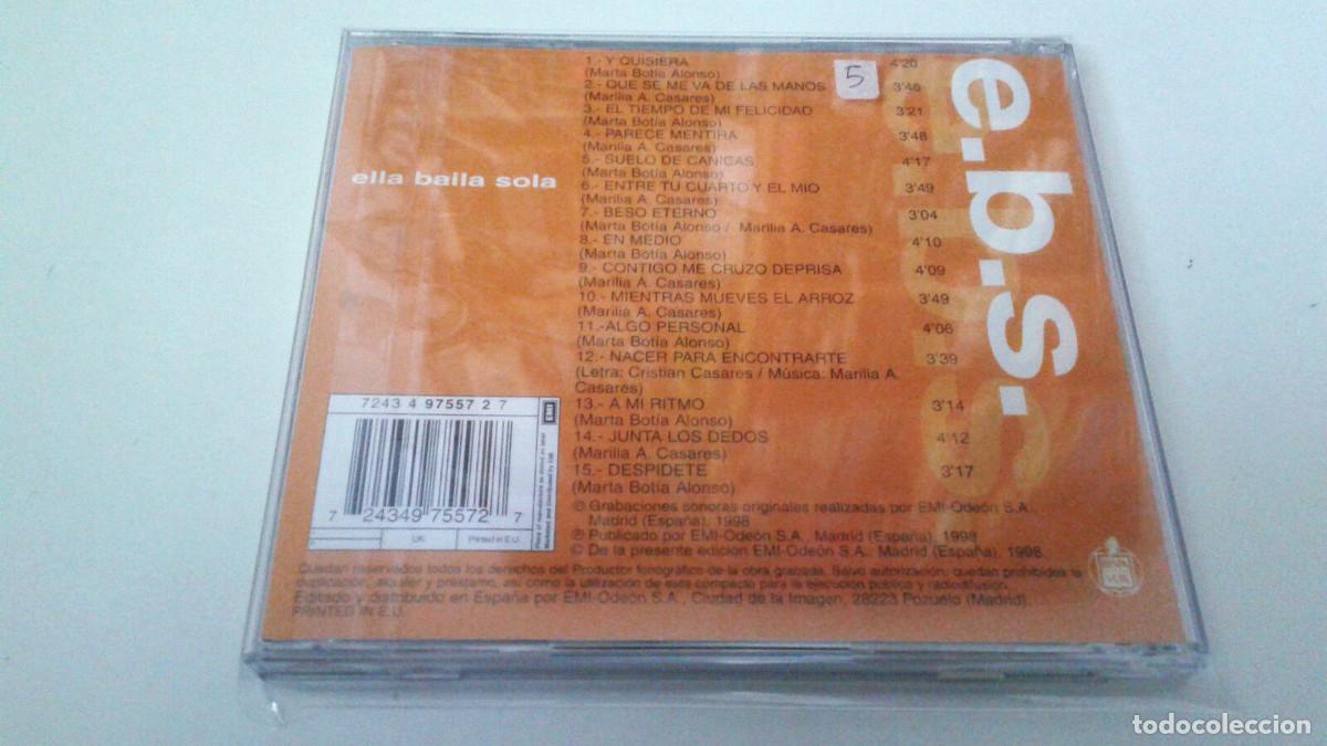 CDs de m&uacute;sica: ELLA BAILA SOLA &rdquo;E.B.S.&rdquo; CD 15 TRACKS COMO NUEVO - Foto 2