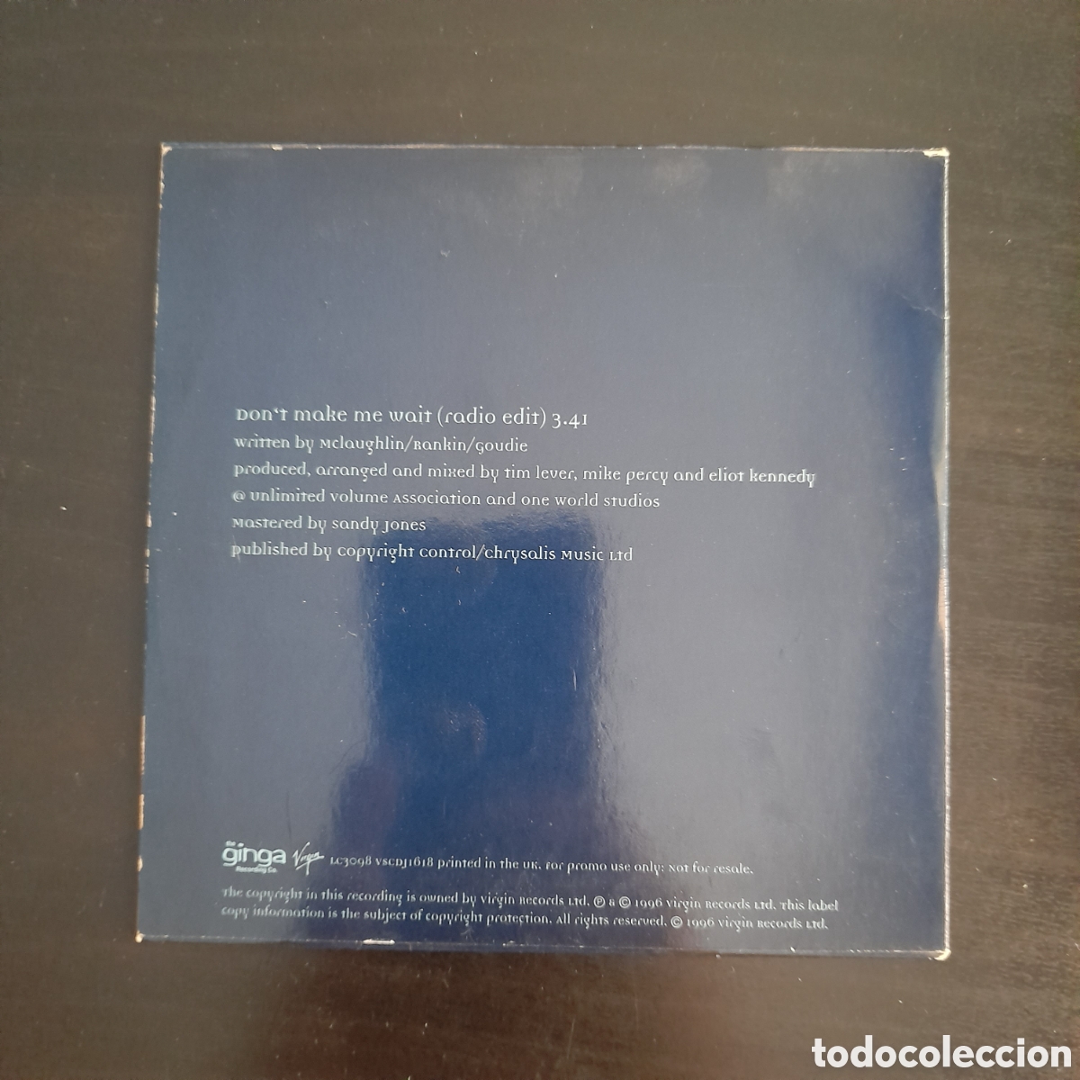 CDs de m&uacute;sica: 911 &ndash; Dont Make Me Wait. CD, Single, Promo 1996 UK - Foto 2