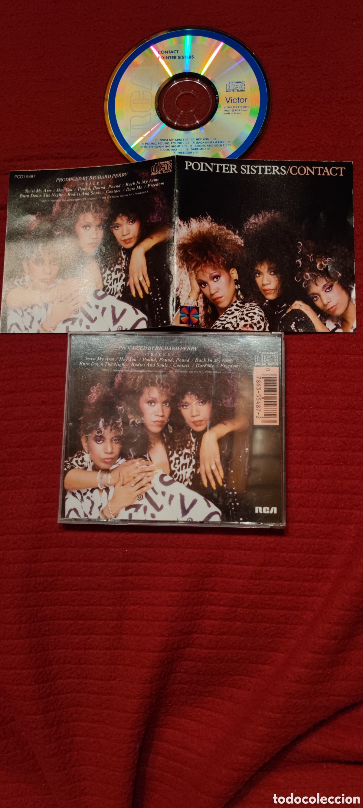 CDs de m&uacute;sica: POINTER SISTERS: Contact. Cd edici&oacute;n original 1985 RCA Records. - Foto 1