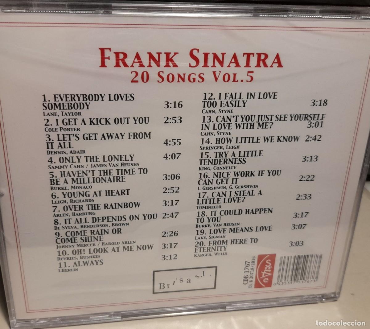 CDs de m&uacute;sica: FRANK SINATRA : 100 SONGS ( PACK DE 5 CD&acute;S ) - Foto 7