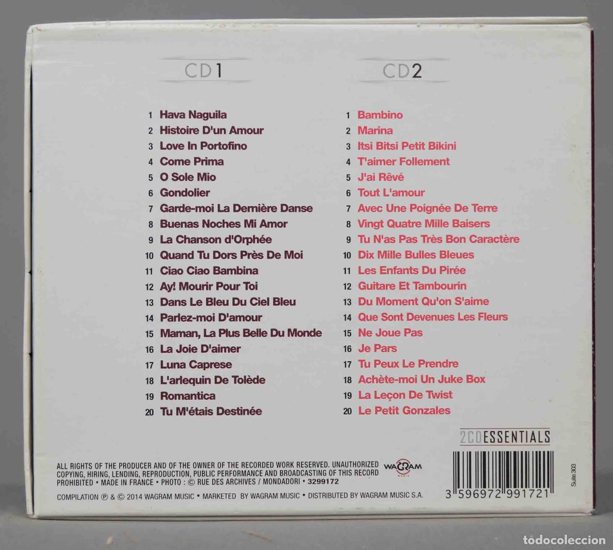 CDs de m&uacute;sica: 2 CD. Dalida &ndash; 2CD Essentials - Foto 2