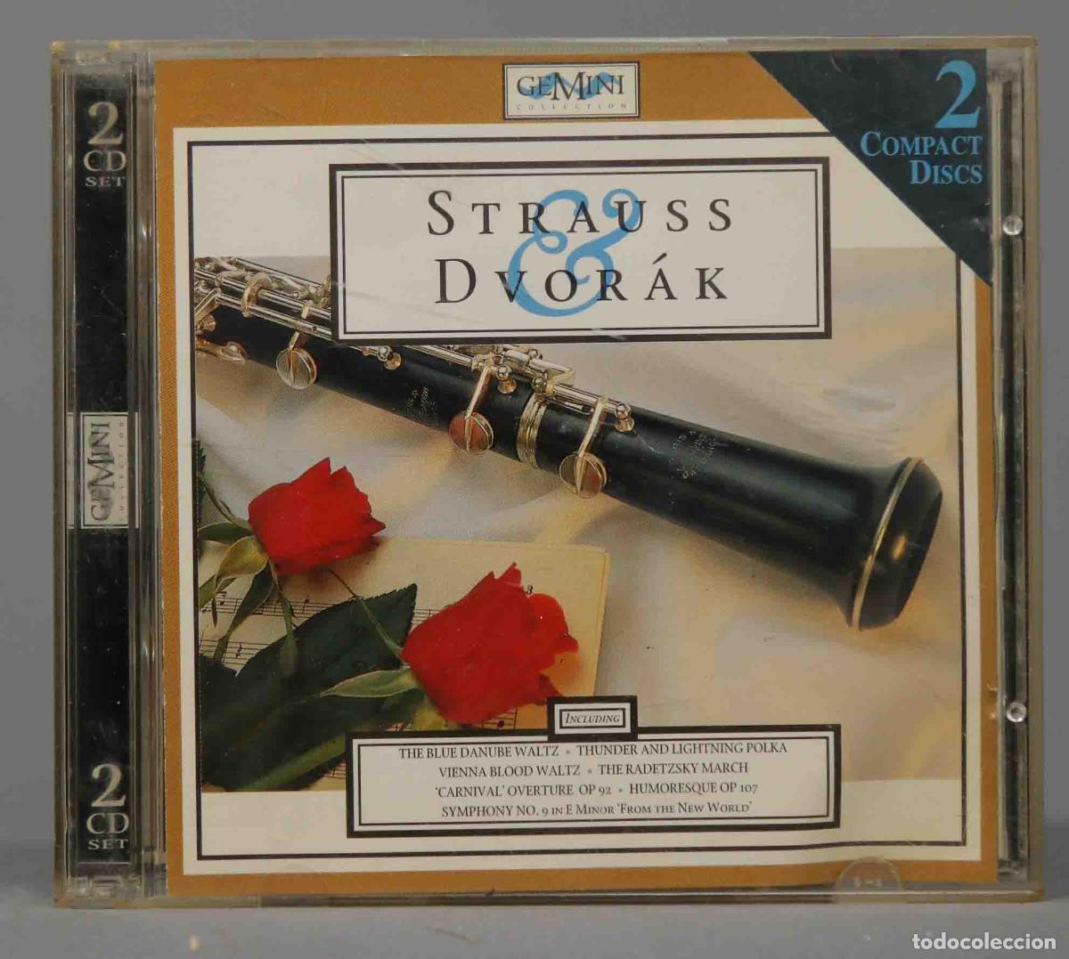 CDs de m&uacute;sica: 2 CD. STRAUSS DVORAK - Foto 1