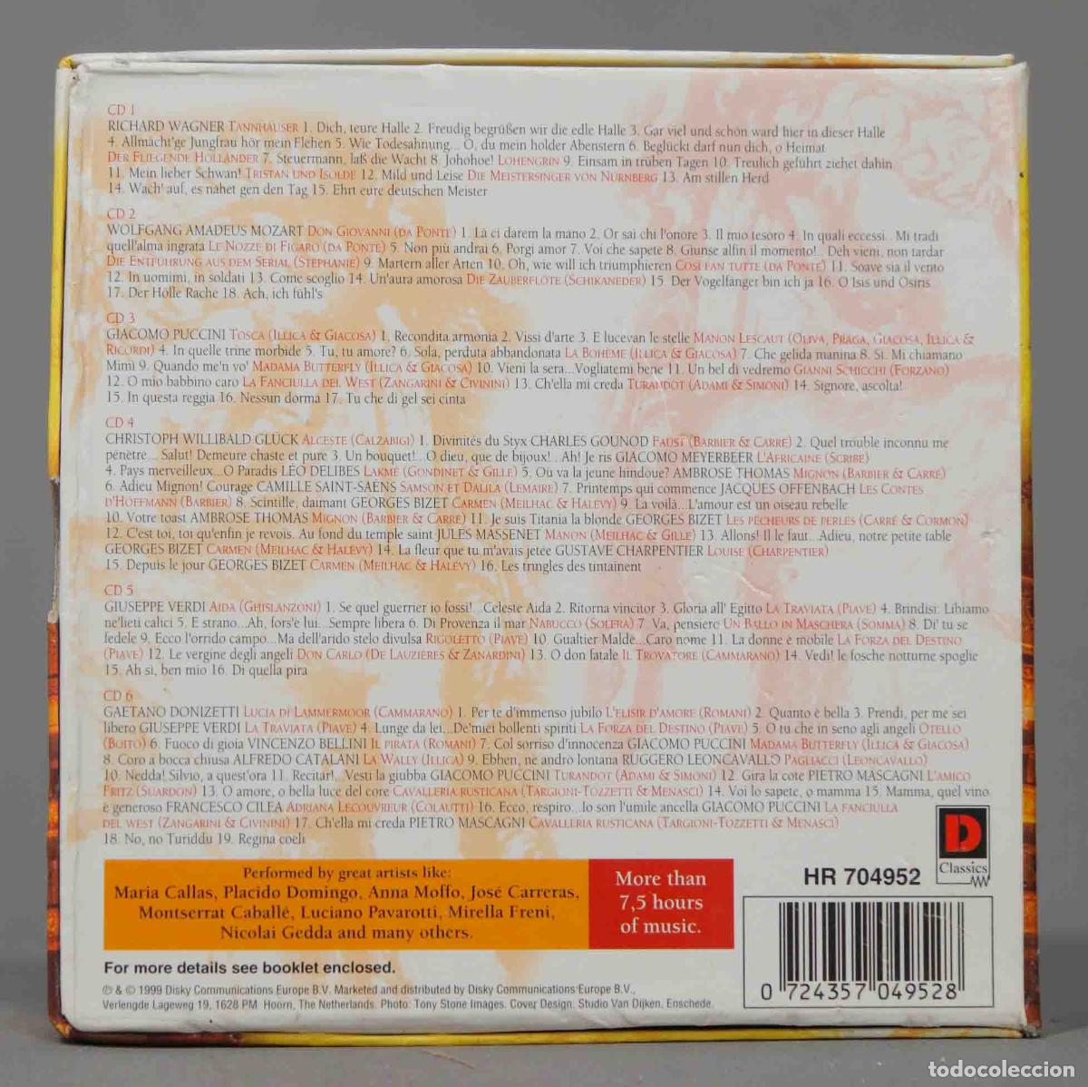 CDs de m&uacute;sica: 6 CD. Various &ndash; 101 OPERA Favourites - Foto 2